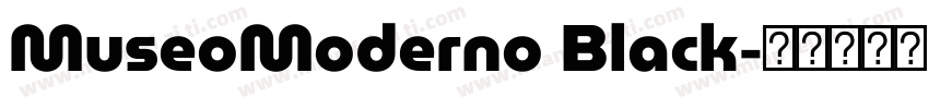 MuseoModerno Black字体转换